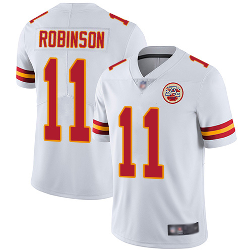 Youth Kansas City Chiefs #11 Robinson Demarcus White Vapor Untouchable Limited Player Football Nike NFL Jersey